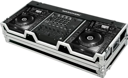 Marathon Flight Road Case MA-CDJ2K12W Coffin Holds 2 X Large Format CD Players Pioneer CDJ2000 + 12 Mixer DJm800 Denon Dn-X1500