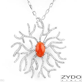 ZYDO! Made in Italy Majestic Necklace and Brooch with 2.45ctw Super Clean G VS... by