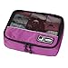 BAGSMART Travel Pouch Sock Storage Boxes Carry-on Organizer Bag, Purple