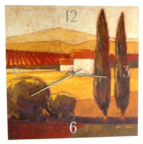 Hermle 30805-002100 Tuscany Landscape Wall Clock