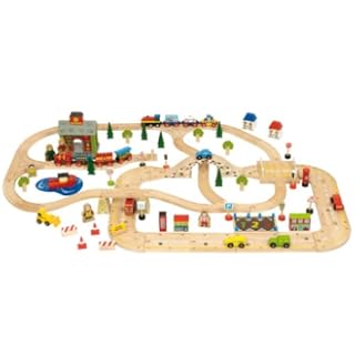 Bigjigs Road City Road and Rail Set