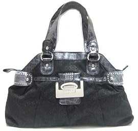 Guess G-shine Oversized Shoulder Bag in Coal (GUESS HANDBAGS, PURSES, BAGS)