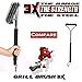 Grill Brush, Barbecue, Cleaning brush, Stainless Steel, Bristles Hardwired into a Triple-woven Frame Cleans Grime 3x Faster, Effective & Durable- Great on All Types of Grills, Weber, Weber Grills, Charcoal Grill, Charcoal,