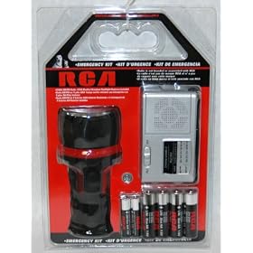 ABC Products Emergency Kit ~ Flashlight and AM FM Radio by RCA