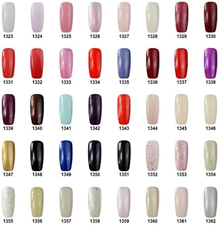 Qimisi Nail Starter Kit Pick Any 5 Colors Soak Off Gel Polish + Top Base Coat Set + 36W UV Lamp + Cleanser Plus + Manicure Tools Nail Files Removers Buffer Nipper Push