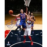 Steiner Sports NBA New York Knicks Jeremy Lin Autographed Drive vs Wizards 8x10 Photograph