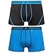 adidas Men's Athletic Stretch Trunk Underwear (2-Pack), Navy/Black 2, X-Large