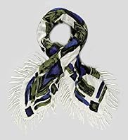 Lightweight Brush Stroke Print Scarf