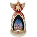 Jim Shore Heartwood Creek Angel Wind-Up Musical Lighted Revolving Nativity Diorama Figurine 10.5 Inch