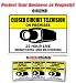 VIDEO SURVEILLANCE CCTV 6 Signs & 6 Free Decals closed circuit tv camera