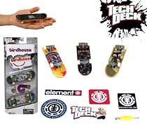 Tech Deck 9mm Super Sticker Pack 3 Skateboards Fingerboard