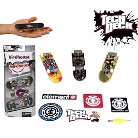 Tech Deck 9mm Super Sticker Pack 3 Skateboards Fingerboard