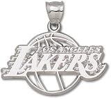 Los Angeles Lakers Solid Sterling Silver Logo Giant Pendant