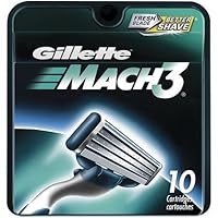 Gillette MACH3 Cartridges, 10-Count Blister Sustainable Pack