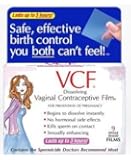 VCF Vaginal Contraceptive Film - 9ct * Safe, Effective Birth Control you both CAN'T Feel!