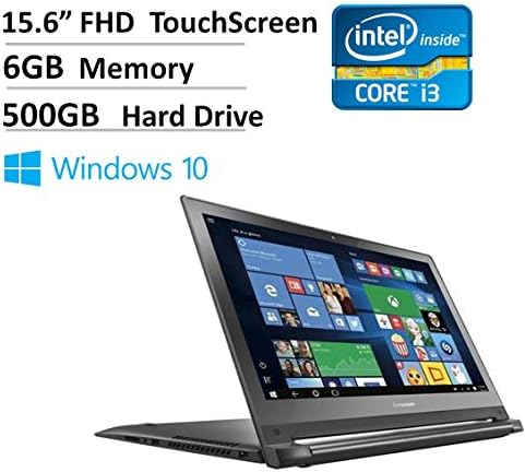 2016 Newest Lenovo 15.6" Full HD 1080p 2-in-1 High Performance Touchscreen Convertible Laptop, Intel Core i3-5020U Processor, 6GB RAM, 500GB HDD, Wireless AC, Bluetooth, HDMI, Backlit Keyboard, Win 10