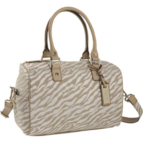 Calvin Klein Linen Zip Top Satchel