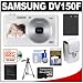 Samsung DV150F Smart Dual View Wi-Fi Digital Camera (White) with 32GB Card + Battery + Case + Tripod + Accessory Kit