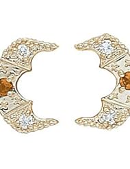 14 Karat Gold Slide with Citrine center and Diamond accents GS345-2-CIT-D