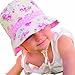 Millymook Girls Reversible Cotton Sun Hat Vintage Bucket -Pink, UPF50+