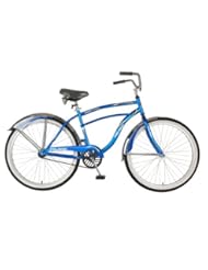 Polaris Mens IQ Cruiser Bike (Blue/White, 26 X 18-Inch)