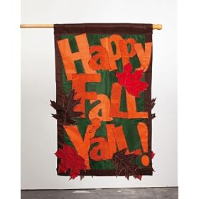 Evergreen Happy Fall Y'all House Flag 28" X 44"