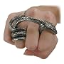 Adder Bite Alchemy Gothic Snake Ring - size 8 
