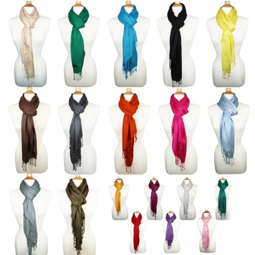Super Soft Pashmina Shawl Wrap Stole Fashion Scarf | Various Colors |