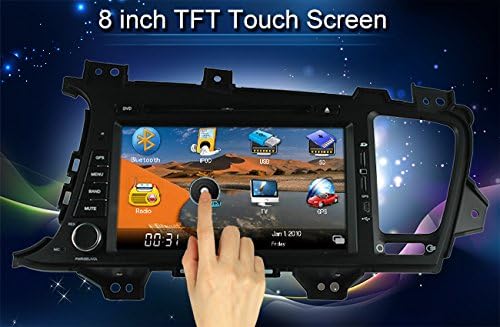 For KIA K5/Optima 2011-2013 Multi-Touch Screen Car DVD GPS Navigation Build-In Bluetooth,Radio with RDS,Analog TV, AUX&amp;USB, iPhone/iPod Controls, Steering Wheel Control, Free Map