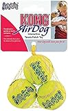 KONG Air KONG Air SqueakAIR Balls Dog Toy, Extra Small, Yellow, 3/pack