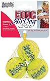 KONG Air KONG Air SqueakAIR Balls Dog Toy, Extra Small, Yellow, 3/pack