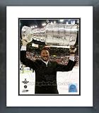 Mario Lemieux with 2009 Stanley Cup Trophy Framed Picture