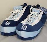 Tampa Bay Rays MLB Wrapped Logo Plush Sneaker Slippers