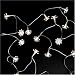 String of 20 White Flower Candypop LED Electric Lights