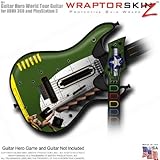 WWII Bomber War Plane Skin fits Band Hero, Guitar Hero 5 & World Tour Guitars for XBOX 360 & PS3 (GU