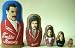 Russian Nesting Doll Freddie Mercury Collection 5 Pcs / 7in set #DSCI 0110