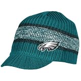 NFL Men's End Zone Visor Knit Hat - KD93Z (Philadelphia Eagles, One Size Fits All)