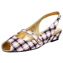 Sugar Women's Jenny Lee Plaid/Gold Wedge