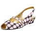 Sugar Women's Jenny Lee Plaid/Gold Wedge