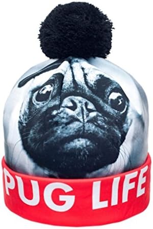 CHIC Women Men Fashion Winter 3D Funny Dog Beanies Cap Unisex Hip Hop Hat