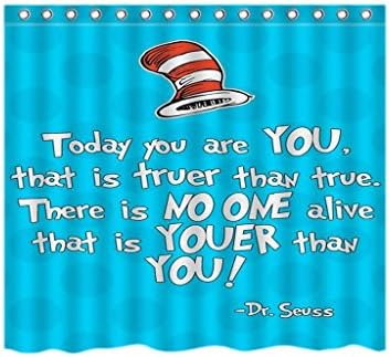 Custom SydneyDone Dr Seuss Quote Bathroom Shower Curtain, Shower Included WaterProof Polyester Fabric Bath Shower Curtain From