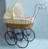 ASHTON DRAKE CREAM LACE VICTORIAN PRAM