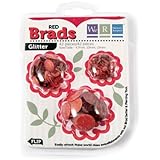 We R Memory Keepers 42-Pack Brad, Red Glitter