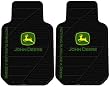 John Deere Factory Style Logo Trim-To-Fit Molded Passenger/Driver Front Floor Mats - Set of 2