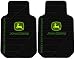 John Deere Factory Style Logo Trim-To-Fit Molded Passenger/Driver Front Floor Mats - Set of 2