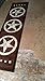 Texas Lone Star Runner Area Rug Dark Brown Beige Black Design 5457 (2 Feet X 7 Feet 3 Inch )