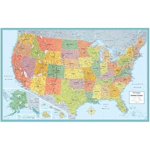 Rand Mcnally Us Wall Map (M Series U.S.A. Wall Maps) Rand McNally and Company