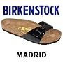 Birkenstock Madrid - Black Patent - FREE UK SHIPPING