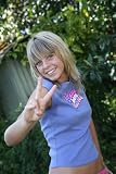 Peace Love horses  sleeveless tee, Lilac, size M (12)