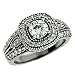 14k White 1.32 Ct Diamond Engagement Ring - Size 7.0